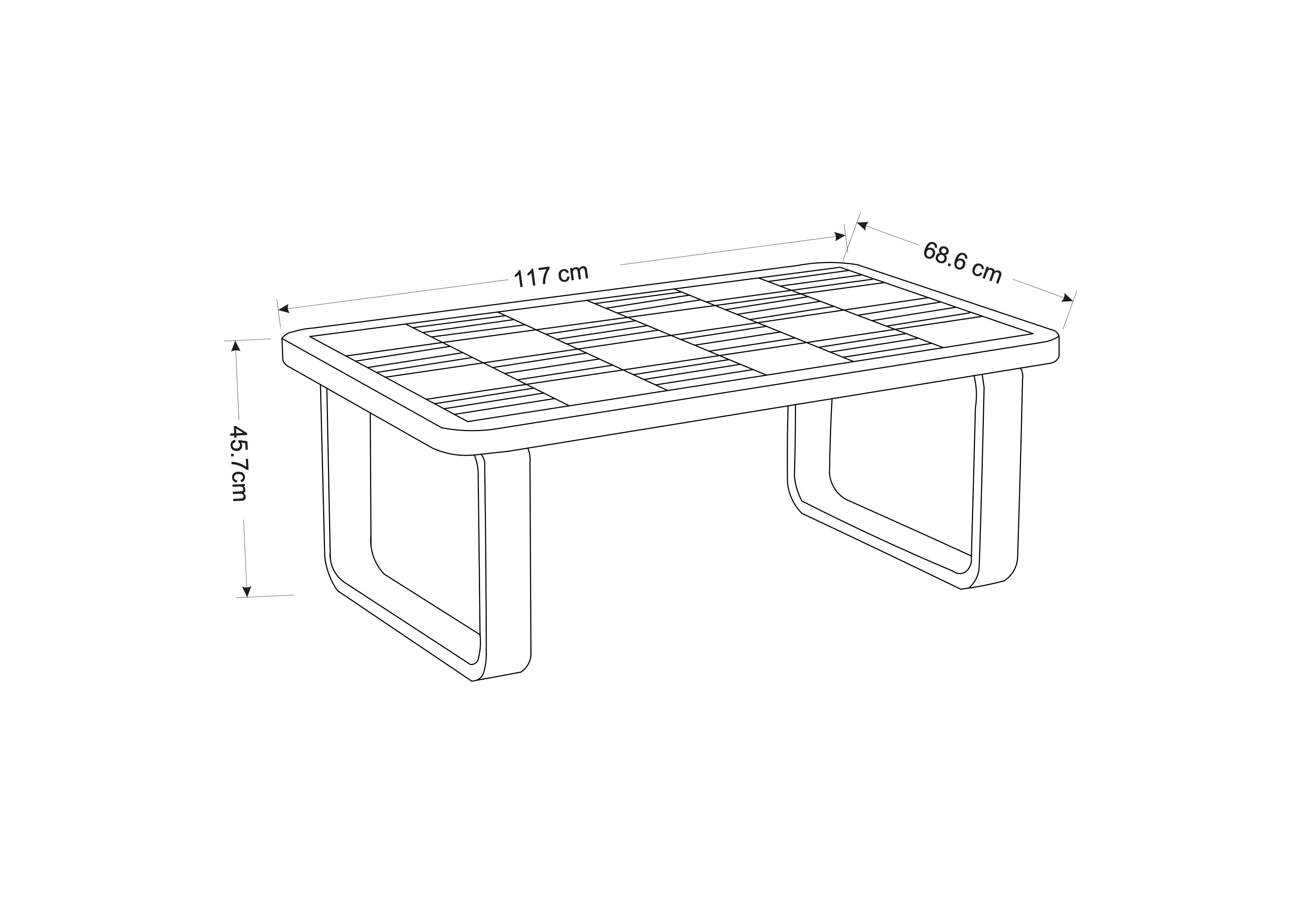 Kora 2 Seat Casual Lounge Set dimensions